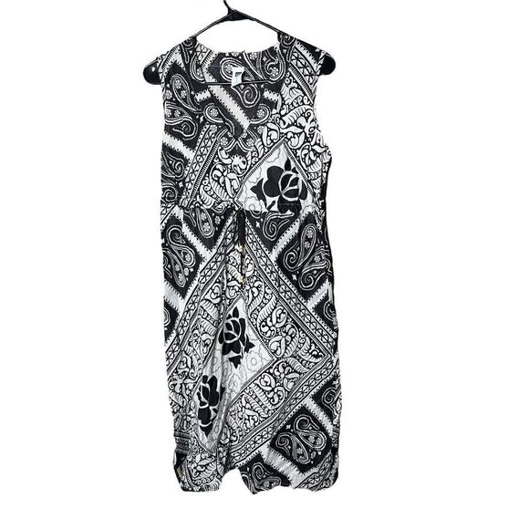 Vintage Y2K Gap Dark Brown Paisley Print Dress Size M - Picture 1 of 10